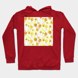 Yellow Watercolor Carnation Hoodie